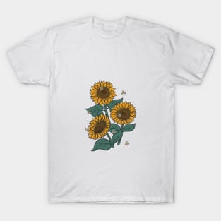 Sunflowers + Bees T-Shirt